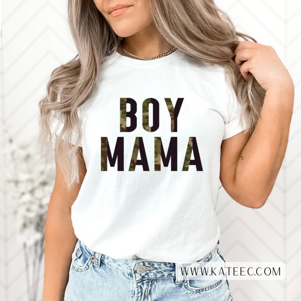 Boy Mama Camo Shirt